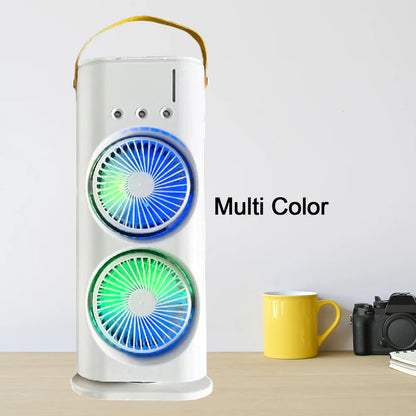 Mini Portable Dual Mist Fan