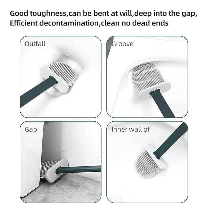 Silicone Toilet Cleaning Brush